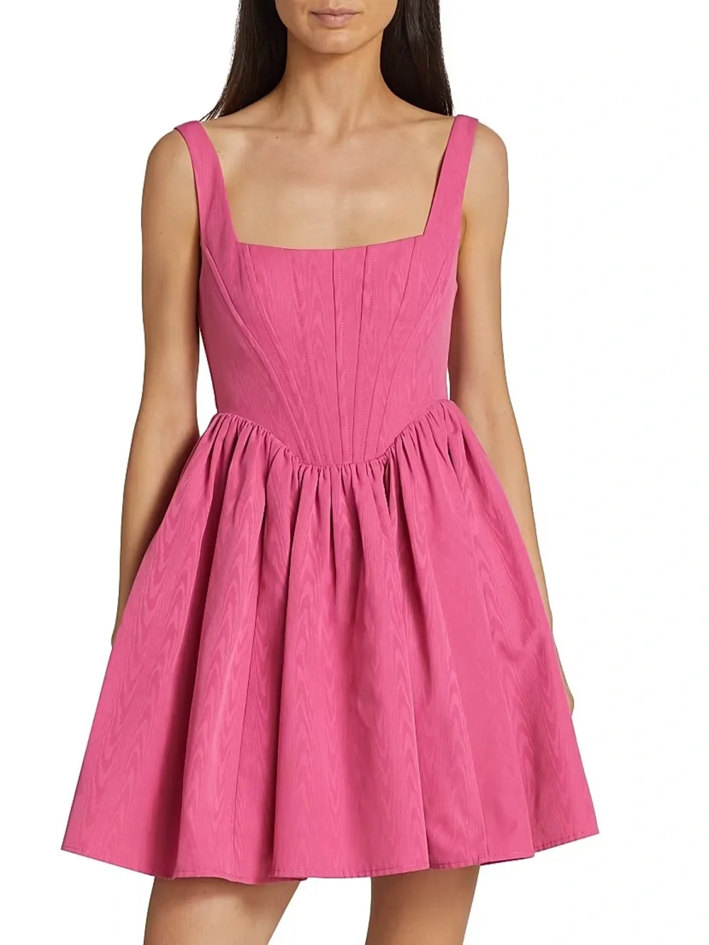 STAUD Landscape Dress in Lollipop Pink